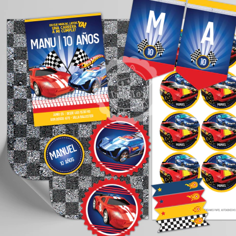 Kit imprimible Hot Weels