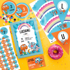 Kit imprimible Gumball