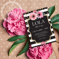 Kit imprimible Flores & Glitters I