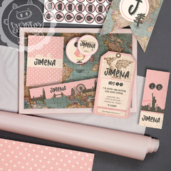 KIT IMPRIMIBLE POR EL MUNDO ROSA