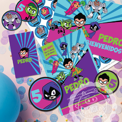 KIT IMPRIMIBLE JOVENES TITANES