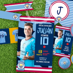 KIT IMPRIMIBLE Manchester City Julián Alvarez