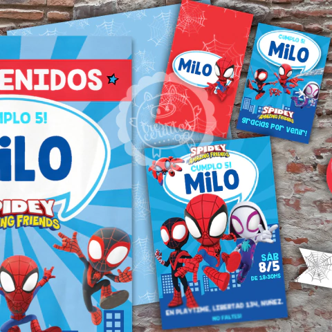 KIT IMPRIMIBLE Spidey y amigos