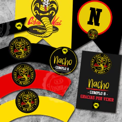 Kit imprimible Cobra Kai en internet