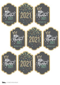 KIT IMPRIMIBLE AÑO NUEVO - Tres Cerditos Kits Imprimibles
