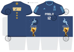 Bolsita Camiseta ARGENTINA Varios modelos a elección / A4 y A3