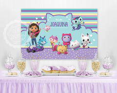 La Casa de Gabby Banner para fiestas / EDITABLE