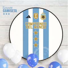 ARGENTINA Campeones del mundo Banner circular