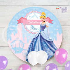 Cenicienta | Banner circular 120cm | PDF nombre editable