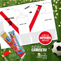 Bolsita Camiseta RIVER PLATE / A4 y A3 pdf editable
