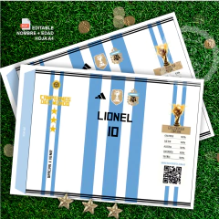 Chip bag camiseta ARGENTINA Tri Campeones - buy online