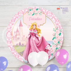Aurora | Banner circular 120cm | PDF nombre editable