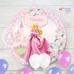 Aurora | Banner circular 120cm | PDF nombre editable