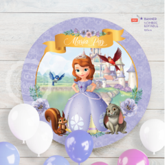 Princesita Sofía | Banner circular 120cm | PDF nombre editable