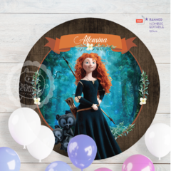 Mérida Valiente | Banner circular 120cm | PDF nombre editable