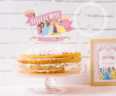 Princesas Disney Topper de torta / Listo para imprimir!