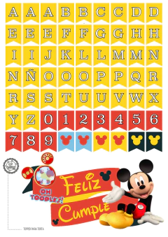 Mickey Mouse Topper de torta / Listo para imprimir! - comprar online