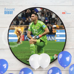 ARGENTINA DIBU Campeones del mundo Banner circular