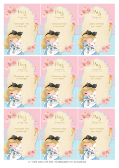 Kit imprimible Alicia en acuarelas - tienda online