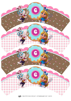 Kit imprimible La maravillosa pastelería de Alicia | PDF editable