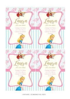 KIT IMPRIMIBLE ALICIA DISNEY - comprar online
