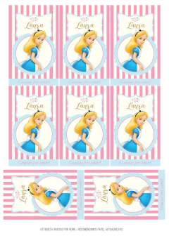KIT IMPRIMIBLE ALICIA DISNEY - comprar online