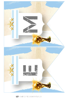 KIT IMPRIMIBLE Argentina Tri Campeón