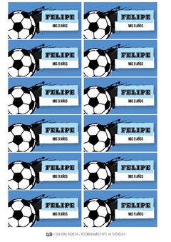 KIT IMPRIMIBLE ARGENTINA FUTBOL