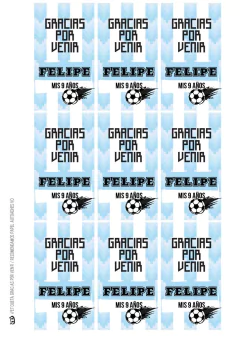 KIT IMPRIMIBLE ARGENTINA FUTBOL