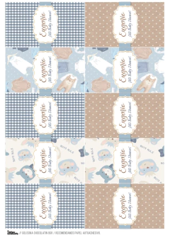 KIT IMPRIMIBLE BABY SHOWER BOY - Tres Cerditos Kits Imprimibles