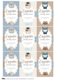 Imagen de KIT IMPRIMIBLE BABY SHOWER BOY