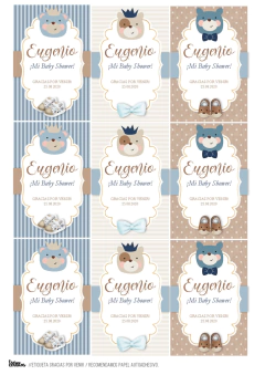 Imagen de KIT IMPRIMIBLE BABY SHOWER BOY