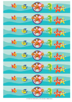 KIT IMPRIMIBLE ANIMALITOS DEL MAR - Tres Cerditos Kits Imprimibles