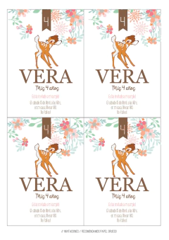 Kit imprimible Bambi - Tres Cerditos Kits Imprimibles