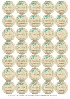 Kit imprimible Osito bebé celeste - comprar online