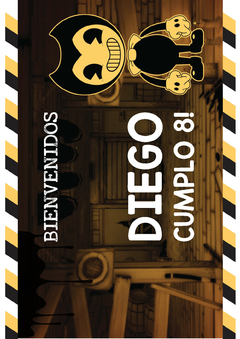 Kit imprimible Bendy - Tres Cerditos Kits Imprimibles