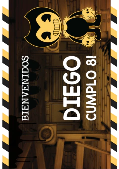 Kit imprimible Bendy - Tres Cerditos Kits Imprimibles