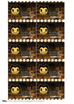 Kit imprimible Bendy on internet