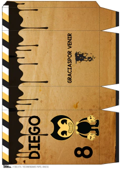 Kit imprimible Bendy - Tres Cerditos Kits Imprimibles