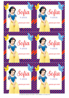 Kit imprimible Blancanieves