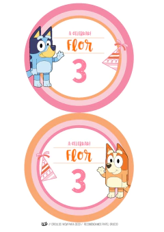 Imagen de Kit imprimible Bluey nena en rosa