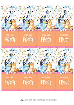 Imagen de Kit imprimible Bluey nena en rosa