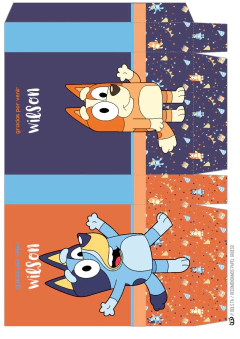 Kit imprimible Bluey varón en celeste - tienda online