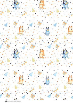Kit imprimible Bluey varón en celeste en internet