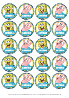 KIT IMPRIMIBLE BOB ESPONJA - Tres Cerditos Kits Imprimibles
