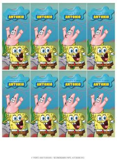 KIT IMPRIMIBLE BOB ESPONJA on internet