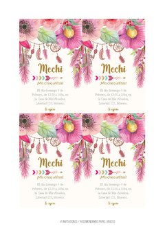 KIT IMPRIMIBLE BOHO CHIC TIPI - comprar online