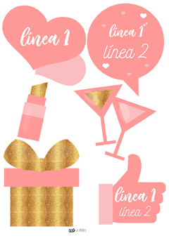 Kit imprimible Despedida de soltera | PDF editable