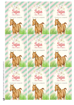KIT IMPRIMIBLE CABALLITOS NENA