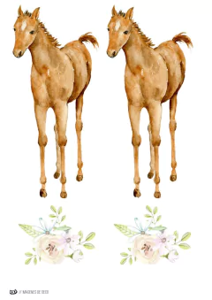 KIT IMPRIMIBLE CABALLITOS NENA - Tres Cerditos Kits Imprimibles